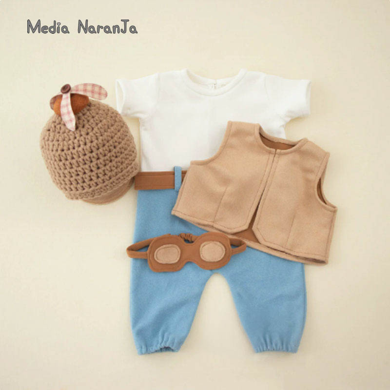 Infant Photography Props Outfit - Accessori per fotografia neonatale, costume da