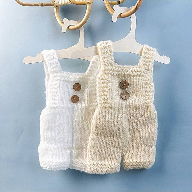 Infant Photography Props Outfit - Set di Tutina e Pantaloncini in