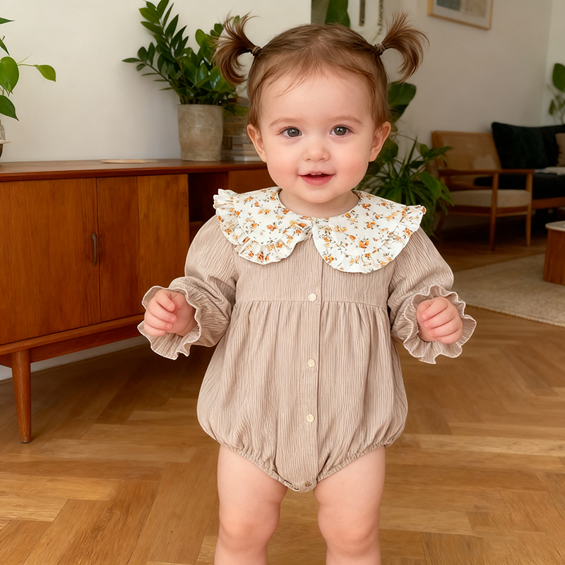 Primavera Vintage Neonato Neon - Newborn Baby Girl Romper Floral recensione e prezzo